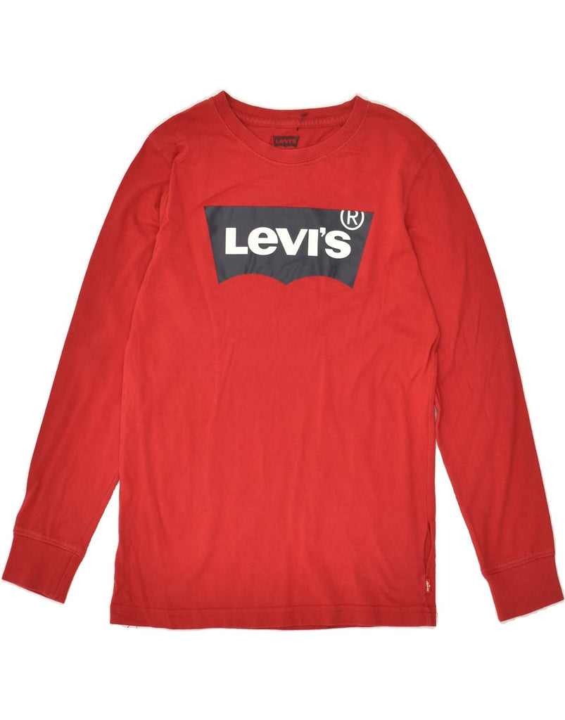 LEVI'S Boys Graphic Top Long Sleeve 11-12 Years Red | Vintage Levi's | Thrift | Second-Hand Levi's | Used Clothing | Messina Hembry 