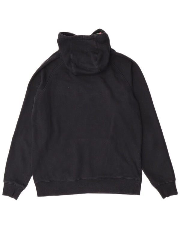 Canterbury Womens Graphic Hoodie Jumper UK 14 Large Black Cotton