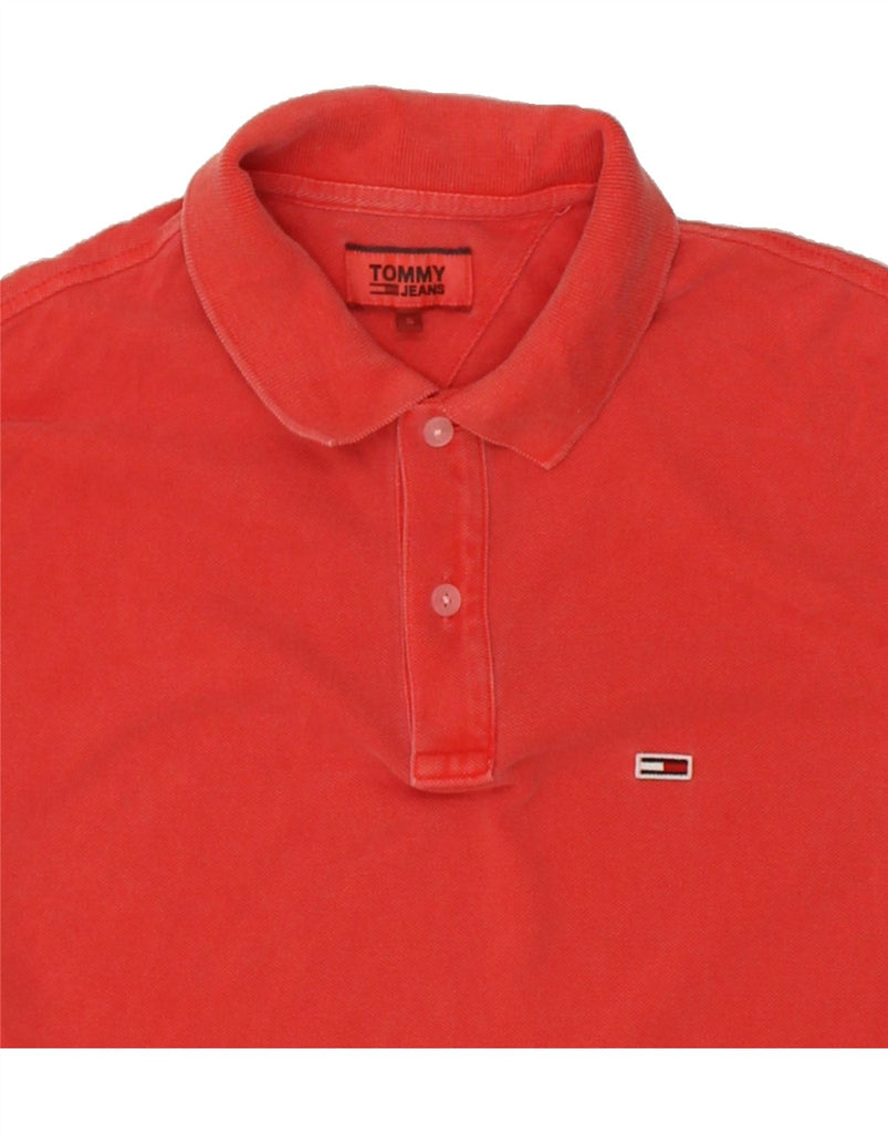 TOMMY HILFIGER Mens Polo Shirt Small Red Cotton Vintage Tommy Hilfiger and Second-Hand Tommy Hilfiger from Messina Hembry 