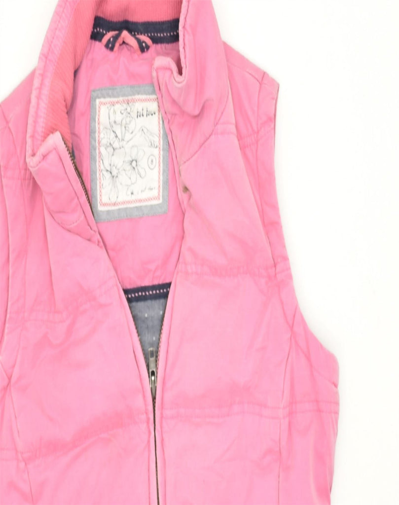 FAT FACE Womens Padded Gilet UK 8 Small Pink Cotton | Vintage | Thrift | Second-Hand | Used Clothing | Messina Hembry 