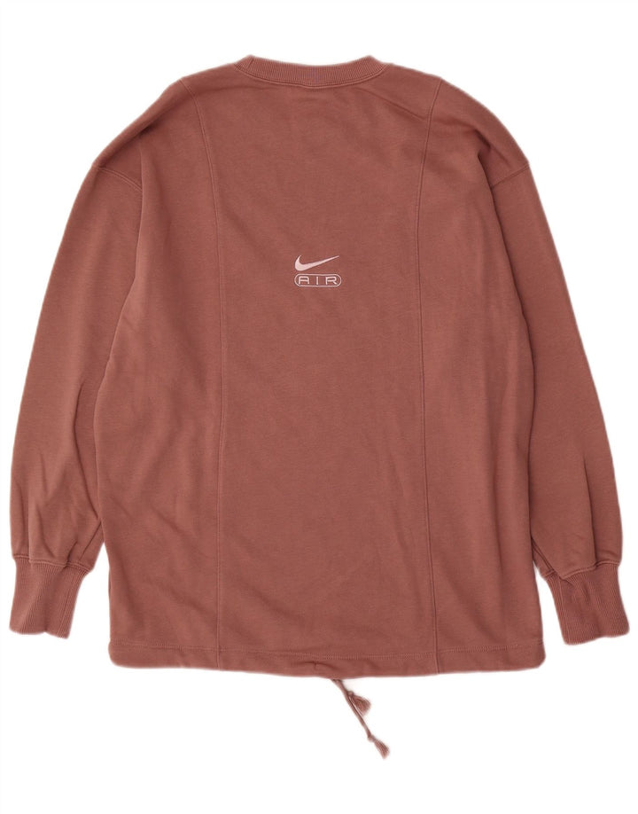 NIKE Mens Loose Fit Graphic Sweatshirt Jumper XS Brown