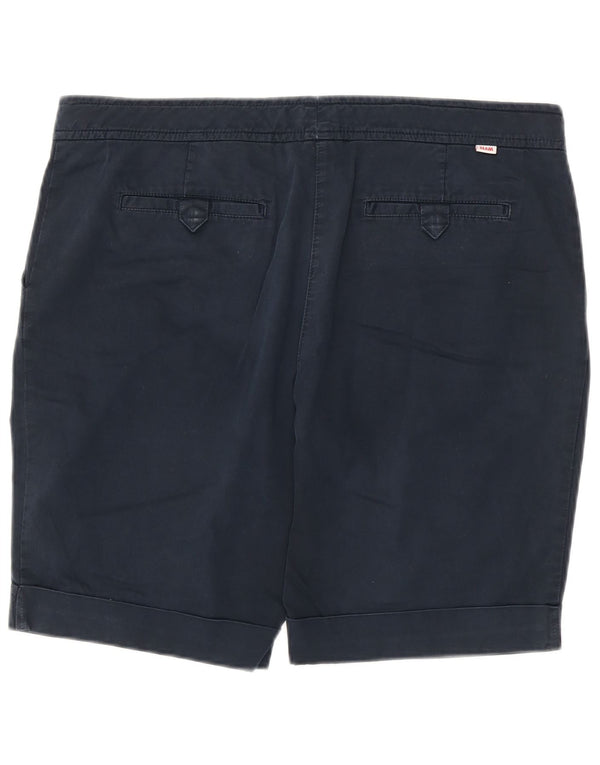 Slam Mens Chino Shorts IT 48 Medium W38  Navy Blue Cotton