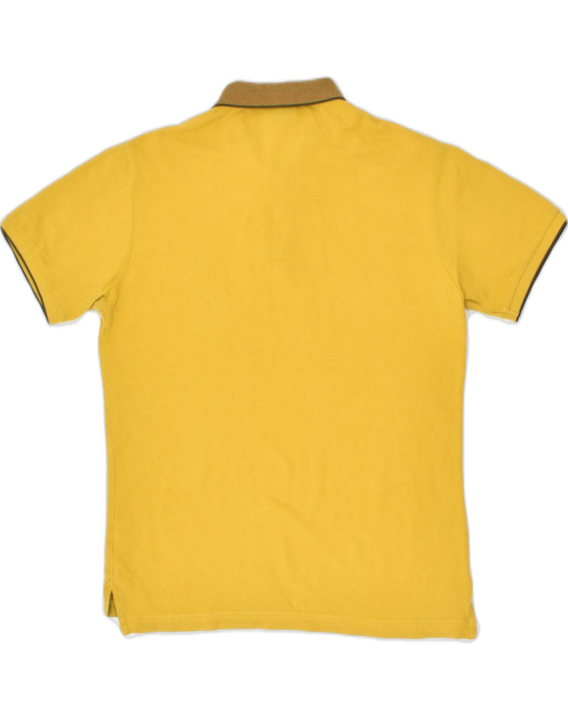 CONTE OF FLORENCE Mens Polo Shirt Small Yellow Cotton | Vintage | Thrift | Second-Hand | Used Clothing | Messina Hembry 