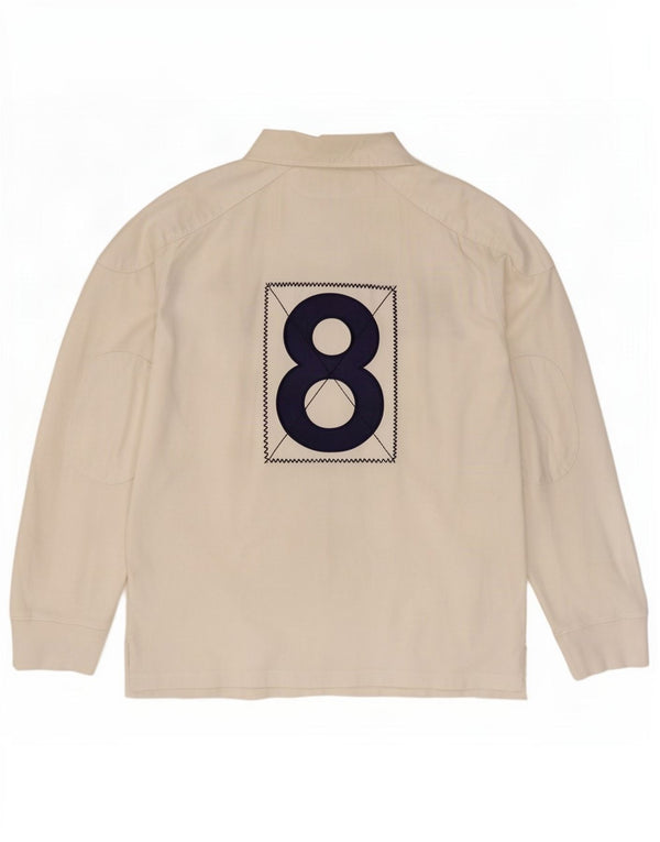 Ralph Lauren Boys Long Sleeve Rugby Polo Shirt 15-16 Years Large White