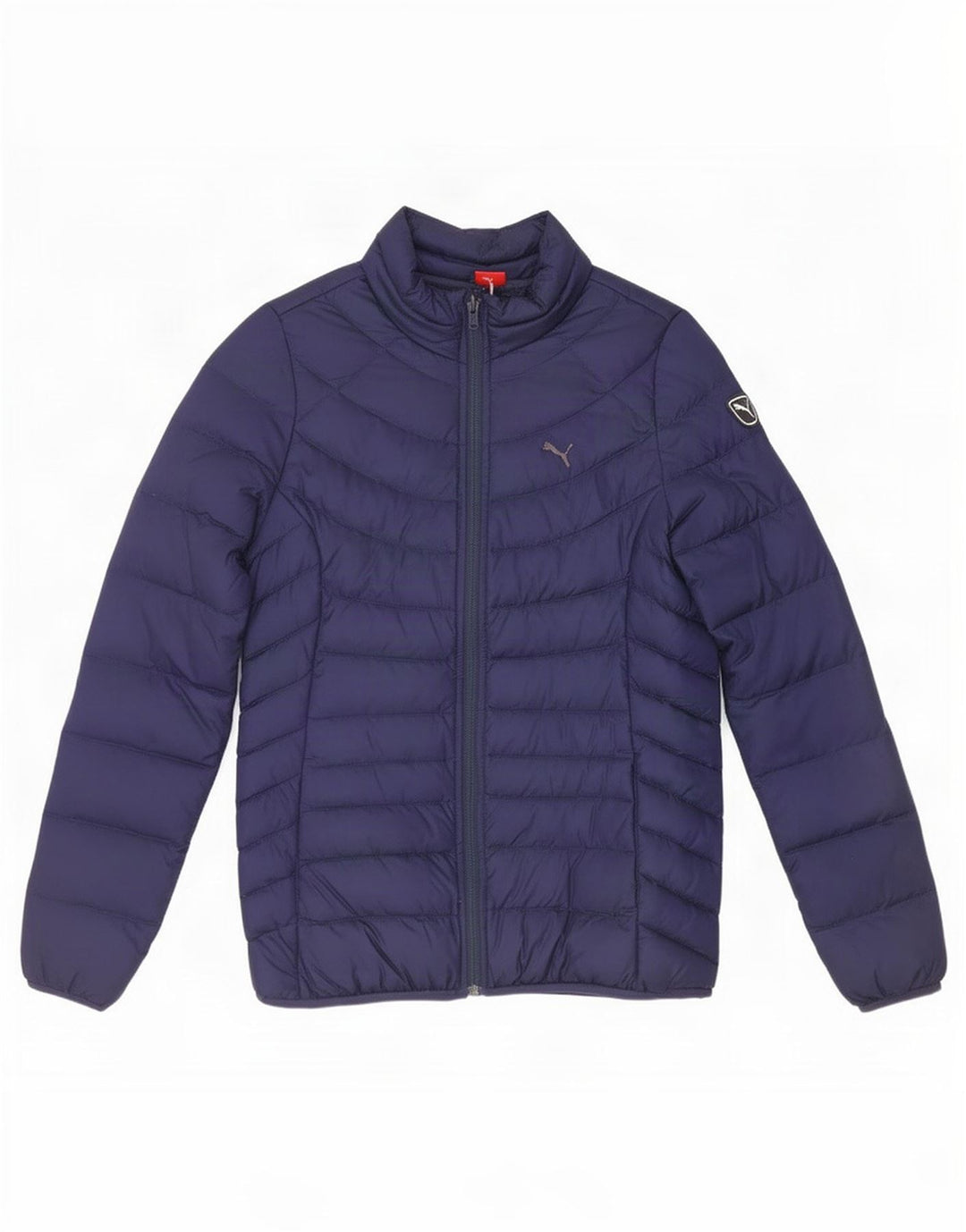Puma Womens Padded Jacket UK 10 Small Navy Blue Nylon