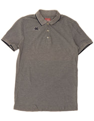 KAPPA Mens Polo Shirt Large Grey Cotton