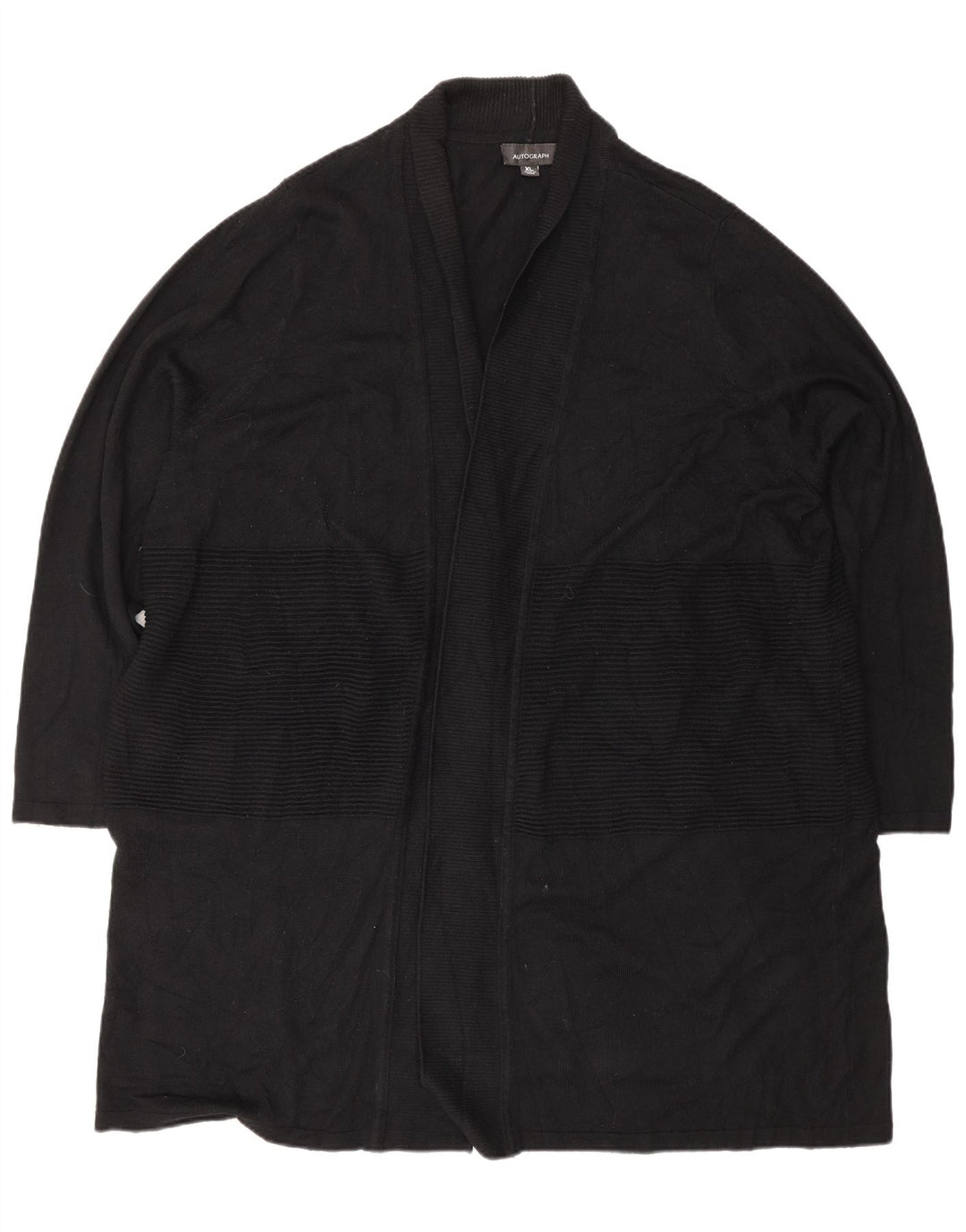 Marks & Spencer Womens Autograph Longline Cardigan Sweater UK 18 XL Black