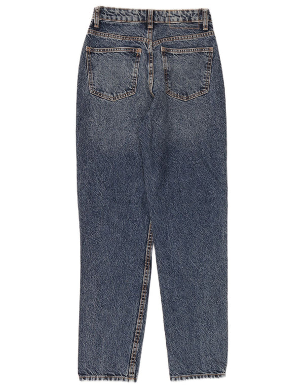 Zara Womens Tapered Jeans EU 34 2XS W24 L28 Blue Cotton