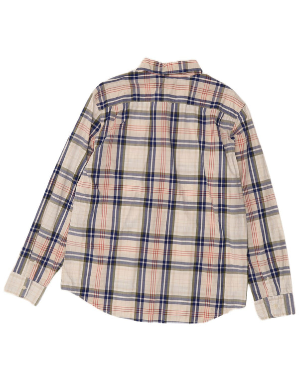 Levi's Mens Standard Fit Shirt Large White Plaid Cotton