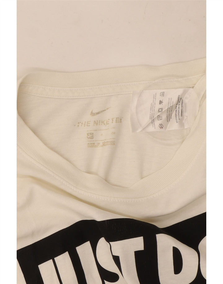 Nike Mens Graphic T-Shirt Top Small White Cotton