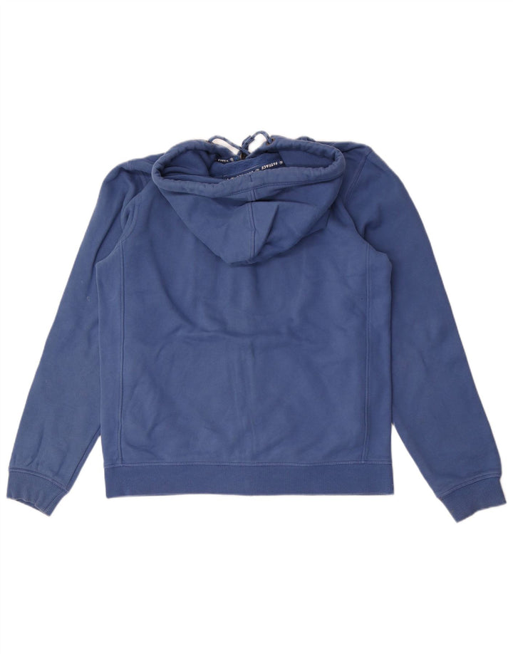 FAT FACE Mens Zip Hoodie Sweater Medium Blue Cotton
