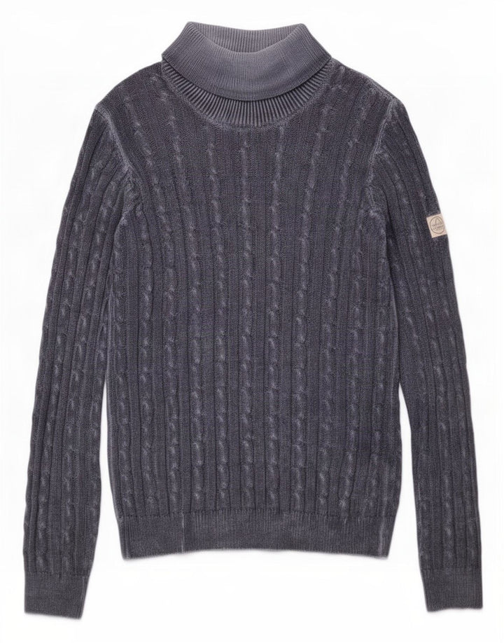 Murphy & Nye Mens Crew Neck Jumper Sweater Medium Navy Blue Cotton