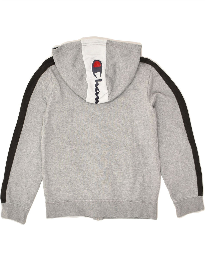 CHAMPION Boys Zip Hoodie Sweater 9-10 Years Medium Grey Cotton | Vintage Champion | Thrift | Second-Hand Champion | Used Clothing | Messina Hembry 