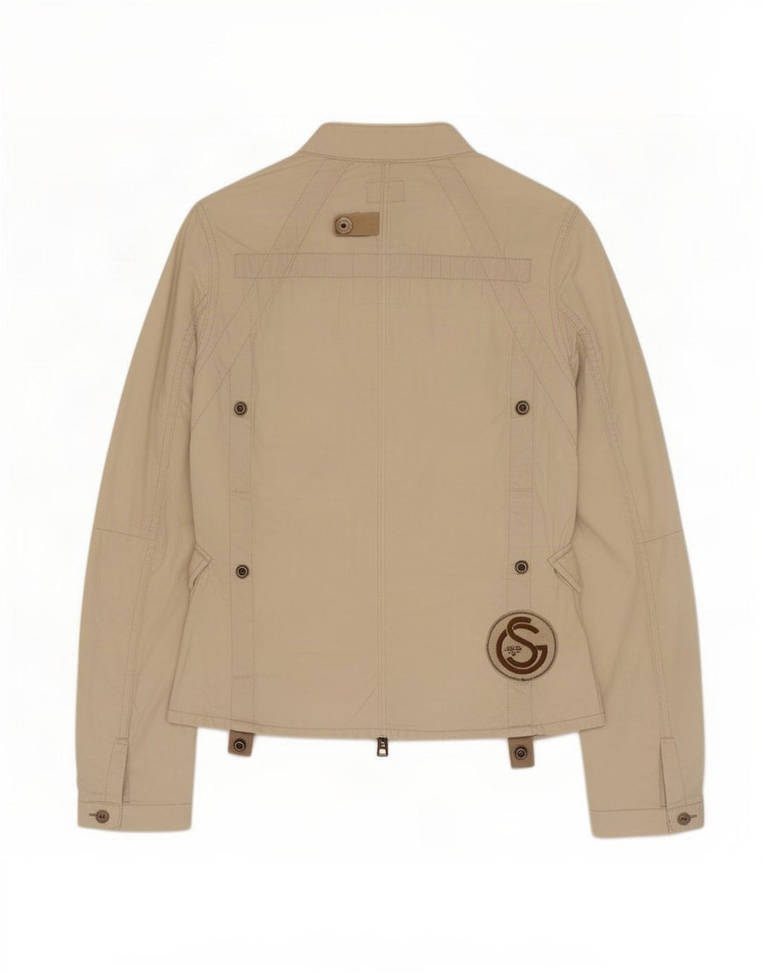 G-Star Womens Utility Jacket UK 6 XS Beige Cotton