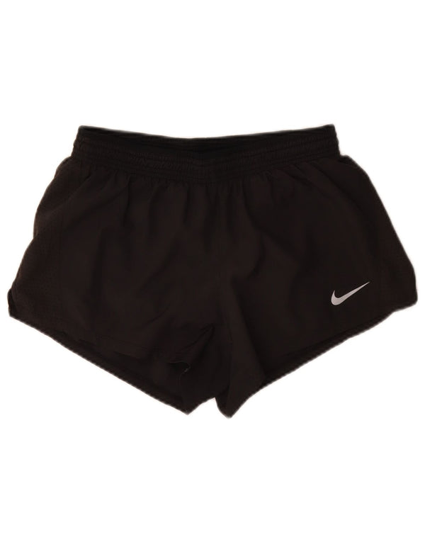 Nike Womens Dri Fit Sport Shorts UK 12 Medium Black Polyester