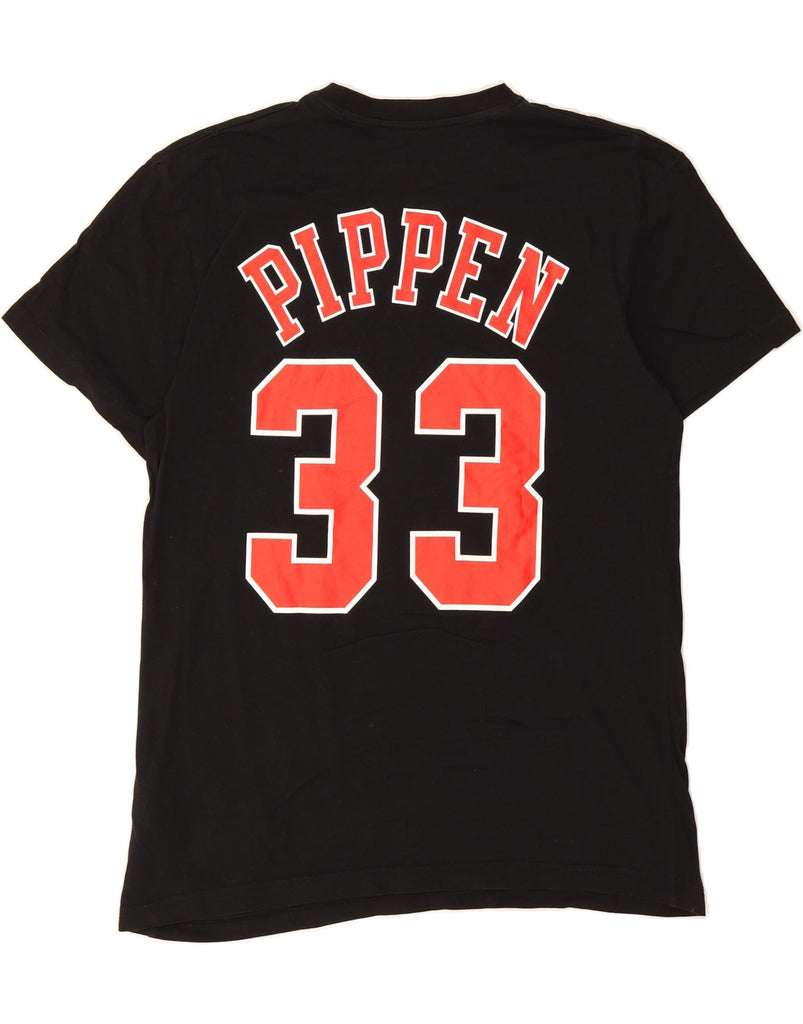NBA Mens Bulls Graphic T-Shirt Top Large Black Cotton Vintage NBA and Second-Hand NBA from Messina Hembry 