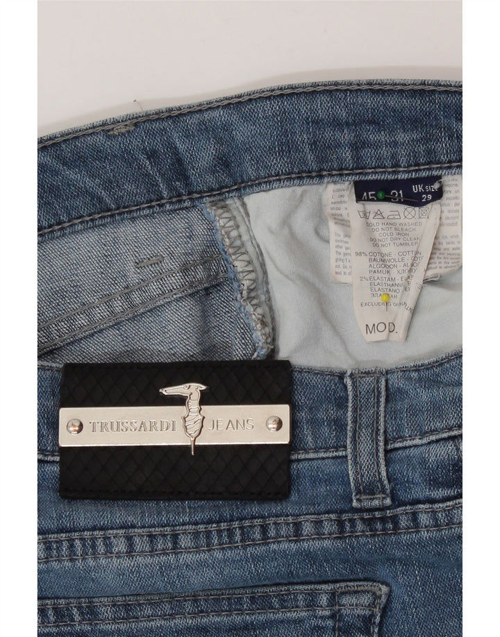 Trussardi Womens Straight Jeans W29 L29 Blue Cotton