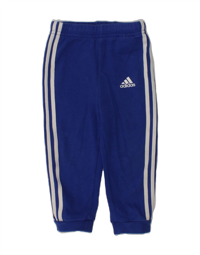 ADIDAS Baby Boys Joggers Tracksuit Trousers 18-24 Months Navy Blue Cotton | Vintage Adidas | Thrift | Second-Hand Adidas | Used Clothing | Messina Hembry 