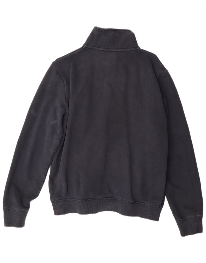 SUPERDRY Womens Tracksuit Top Jacket UK 16 Large Navy Blue Cotton