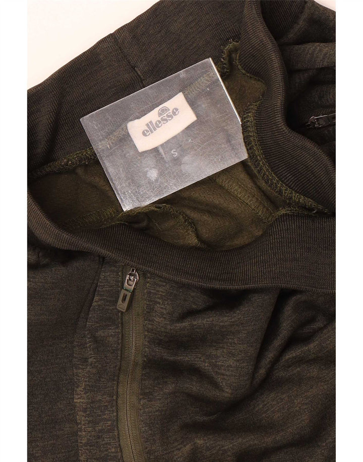 Ellesse Mens Graphic Tracksuit Trousers Joggers Small Khaki Flecked