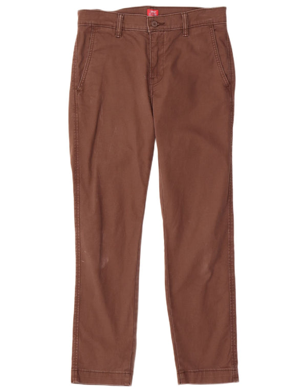 Levi's Mens Standard Fit Slim Chino Trousers W29 L29 Brown Cotton