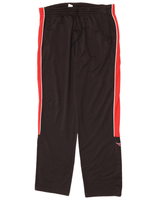 Diadora Mens Tracksuit Trousers UK 44 XL Black Colourblock Polyester