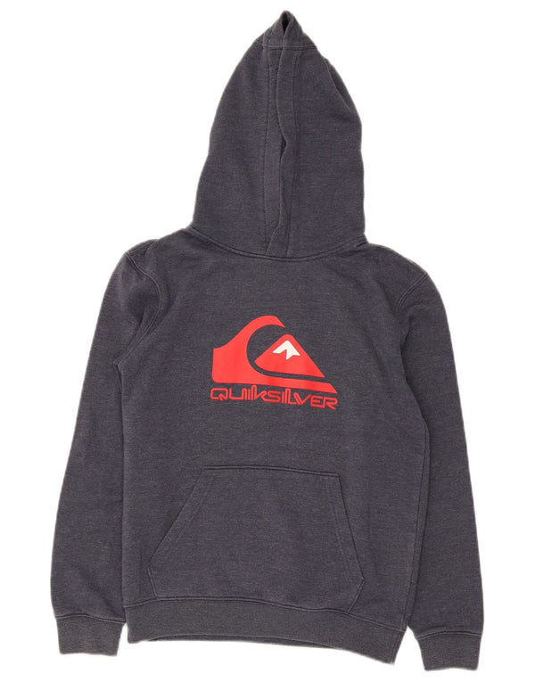 Quiksilver Boys Graphic Hoodie Jumper 11-12 Years Medium Navy Blue
