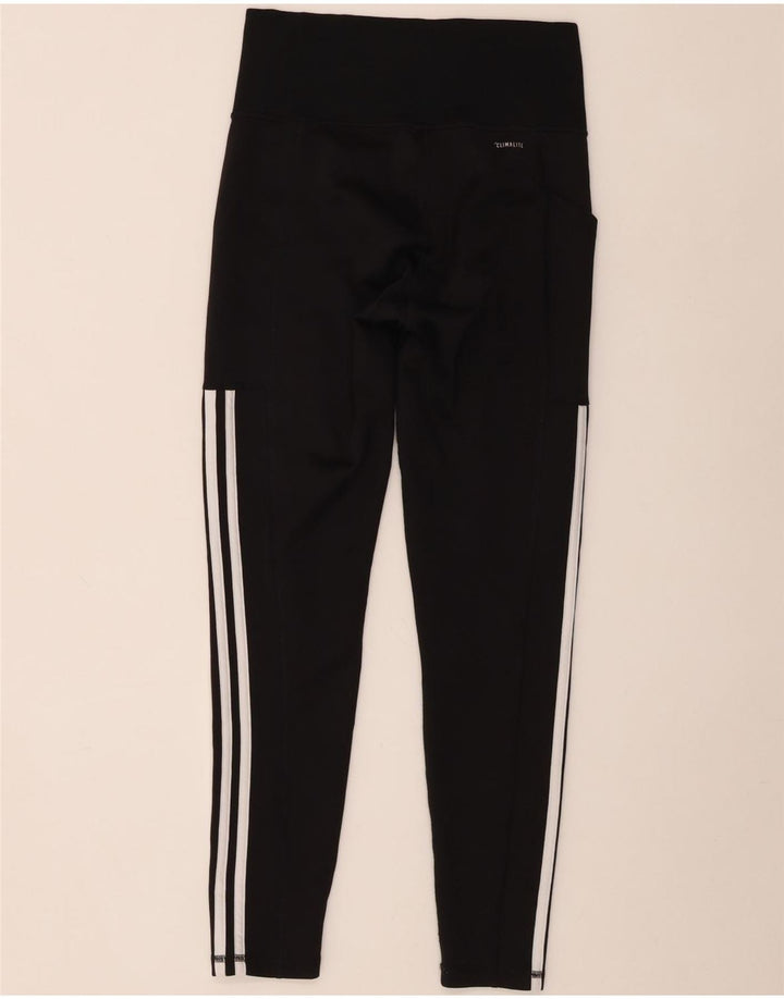 Adidas Womens Climalite Leggings UK 8/10 Small Black Polyester