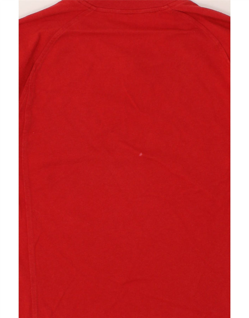 ADIDAS Mens Graphic T-Shirt Top Medium Red Cotton Vintage Adidas and Second-Hand Adidas from Messina Hembry 