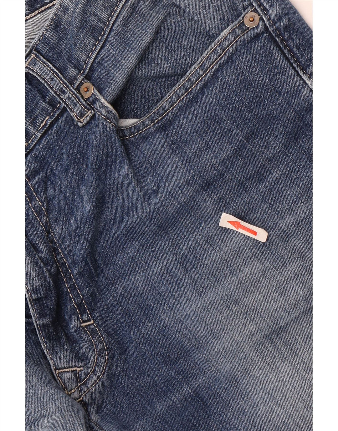 Calvin Klein Mens Straight Jeans W32 L32 Blue Cotton