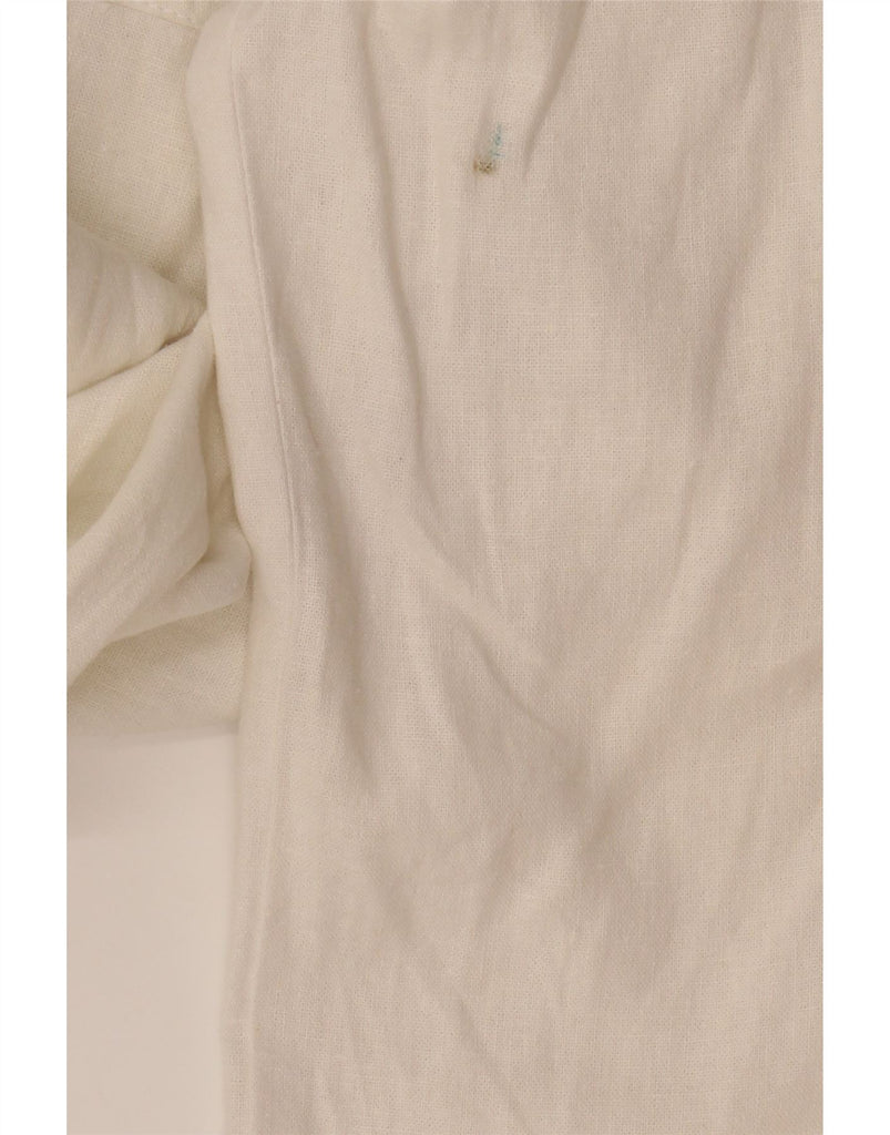 TOPSHOP Womens Tall Low Waist Casual Trousers UK 8 Size 8 W30 L35 White Vintage Topshop and Second-Hand Topshop from Messina Hembry 