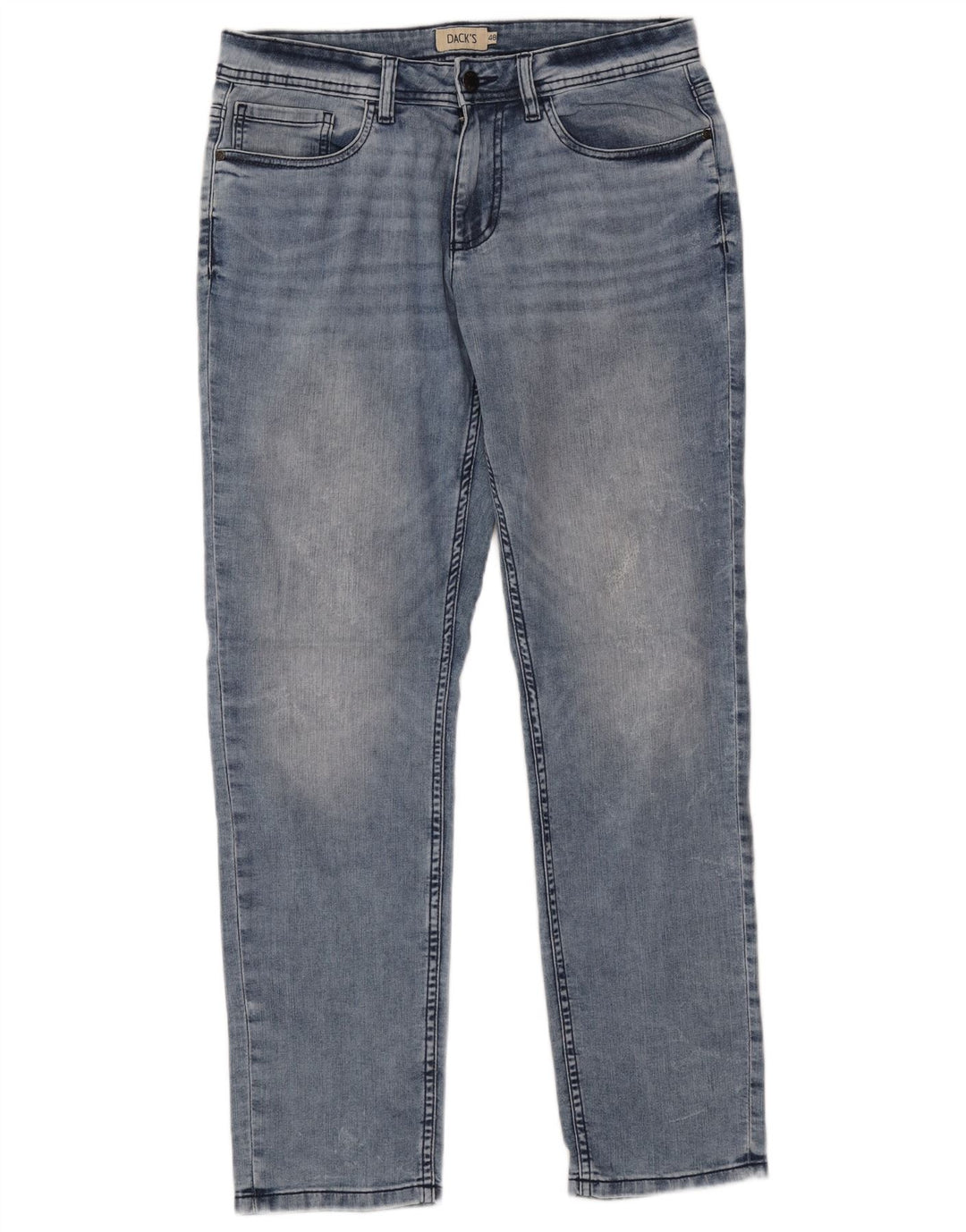 Dack's Womens Tapered Jeans IT 48 XL W34 L32 Blue Cotton