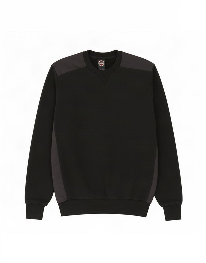 Colmar Mens Sweatshirt Jumper Small Black Colourblock Cotton