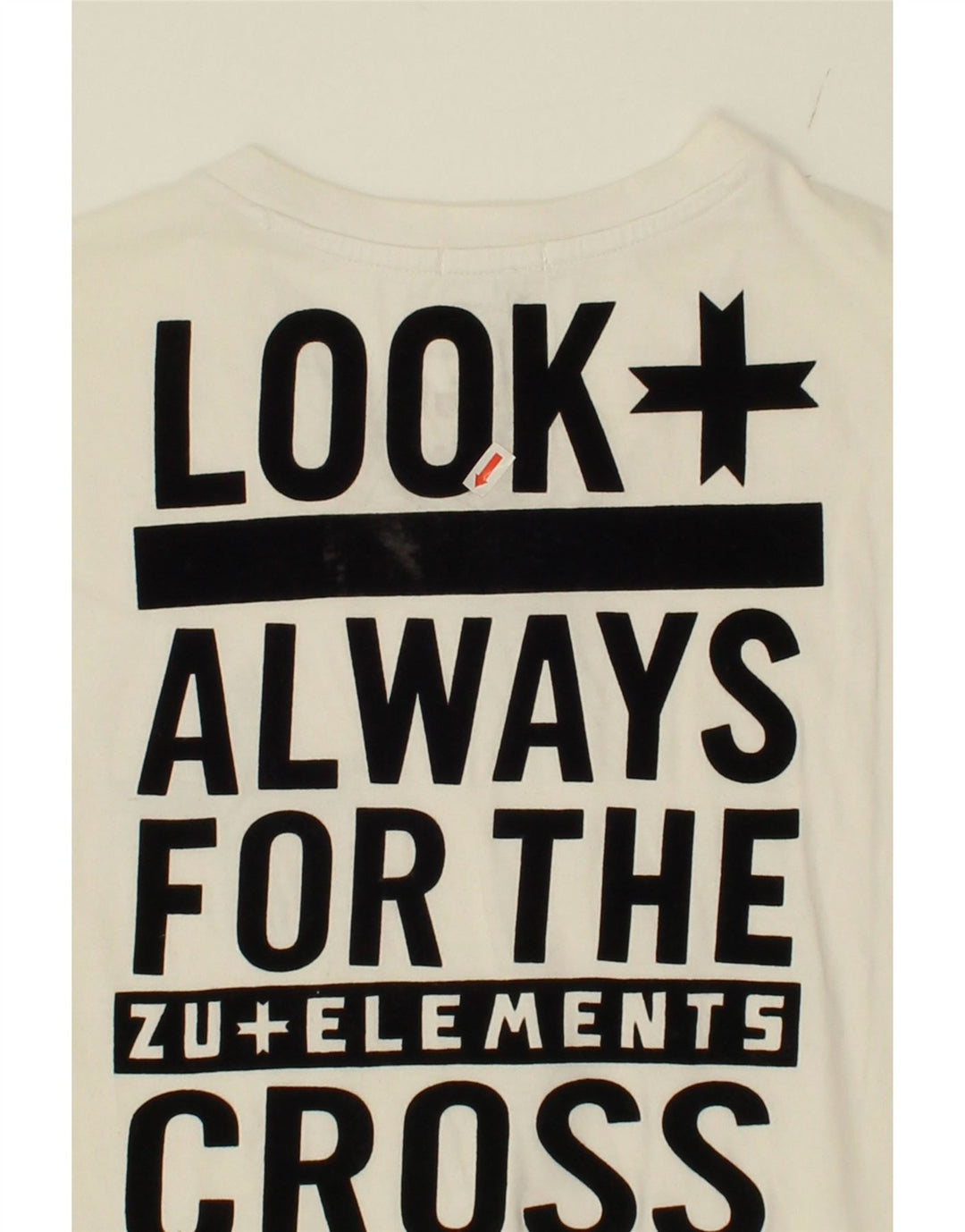 ZU ELEMENTS Womens Regular Fit Graphic T-Shirt Top UK 18 XL White Vintage Zu Elements and Second-Hand Zu Elements from Messina Hembry 