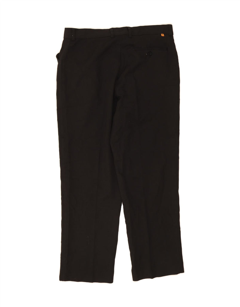 FARAH Mens Straight Casual Trousers W36 L29 Black Polyester Vintage Farah and Second-Hand Farah from Messina Hembry 