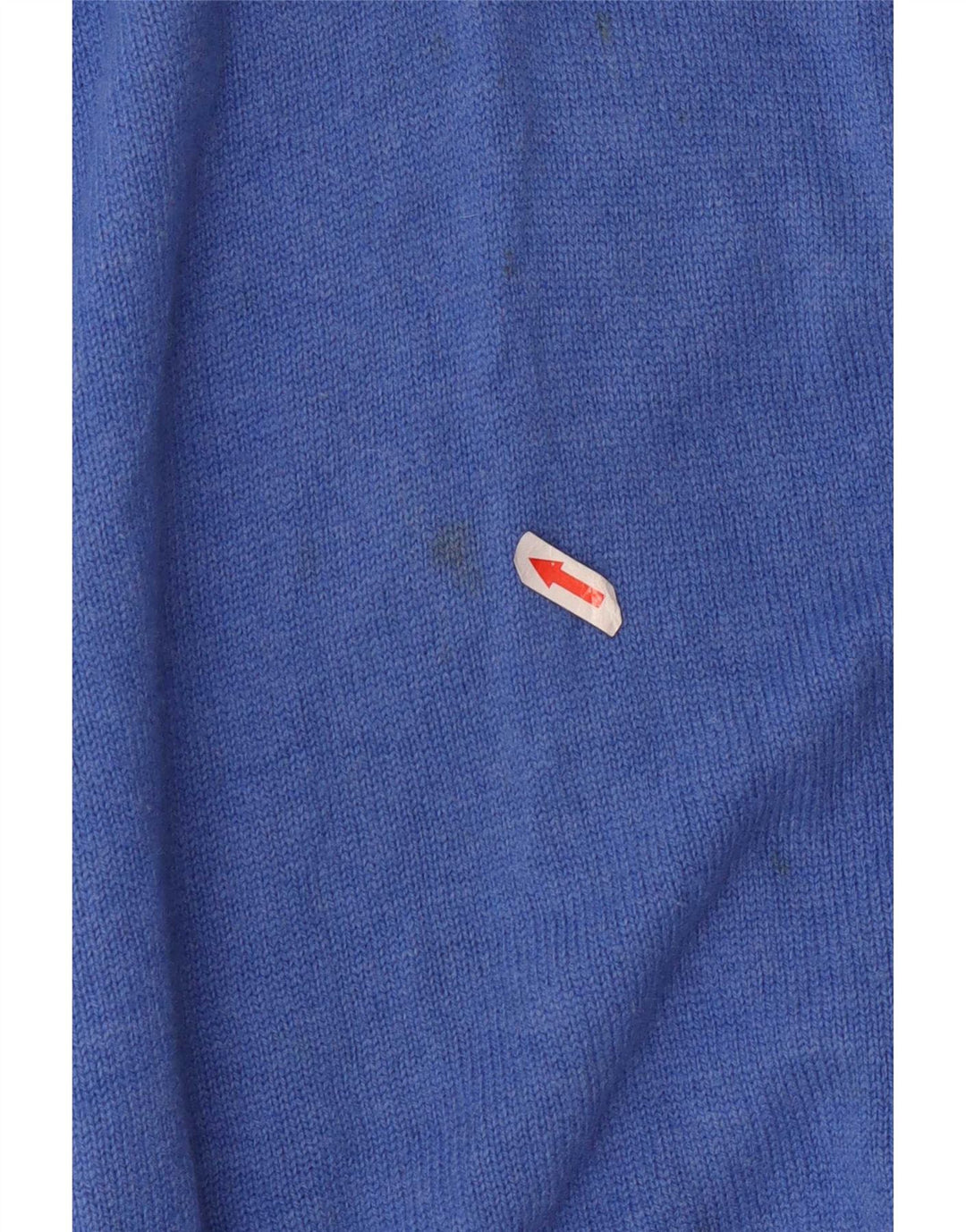 Fred Perry Mens Zip Neck Jumper Sweater Medium Blue Wool