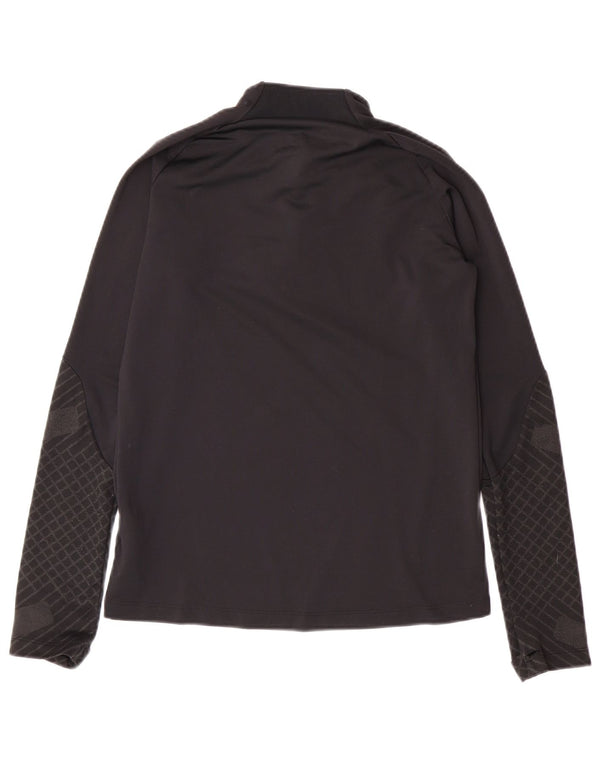 NIKE Boys Dri Fit Slim Fit Pullover Tracksuit Top 12-13 Years Large Black