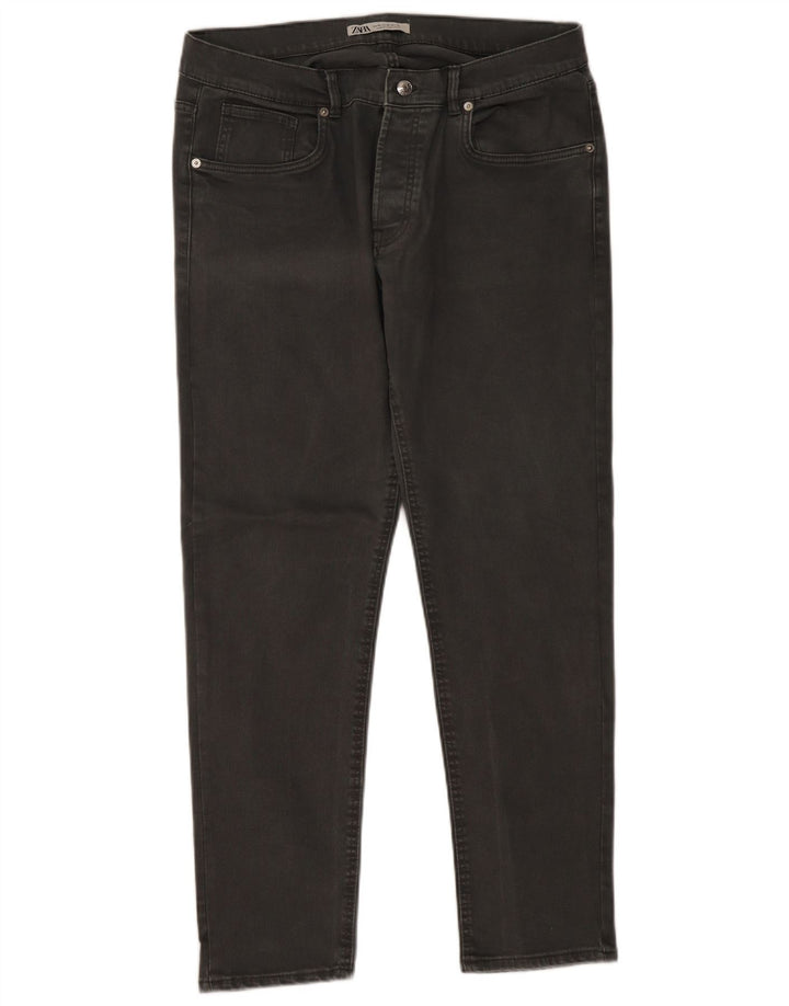 Zara Mens Slim Jeans EU 46 XL W36 L30 Grey
