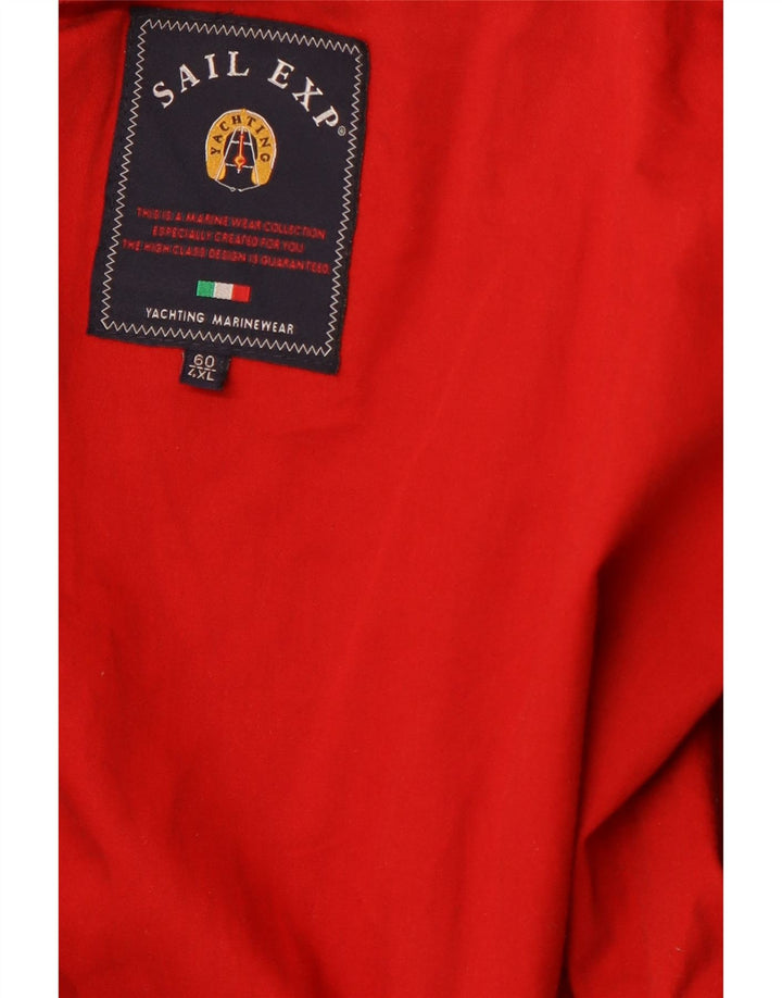 SAIL EXP Mens Yachting Cardigan Sweater 4XL Navy Blue