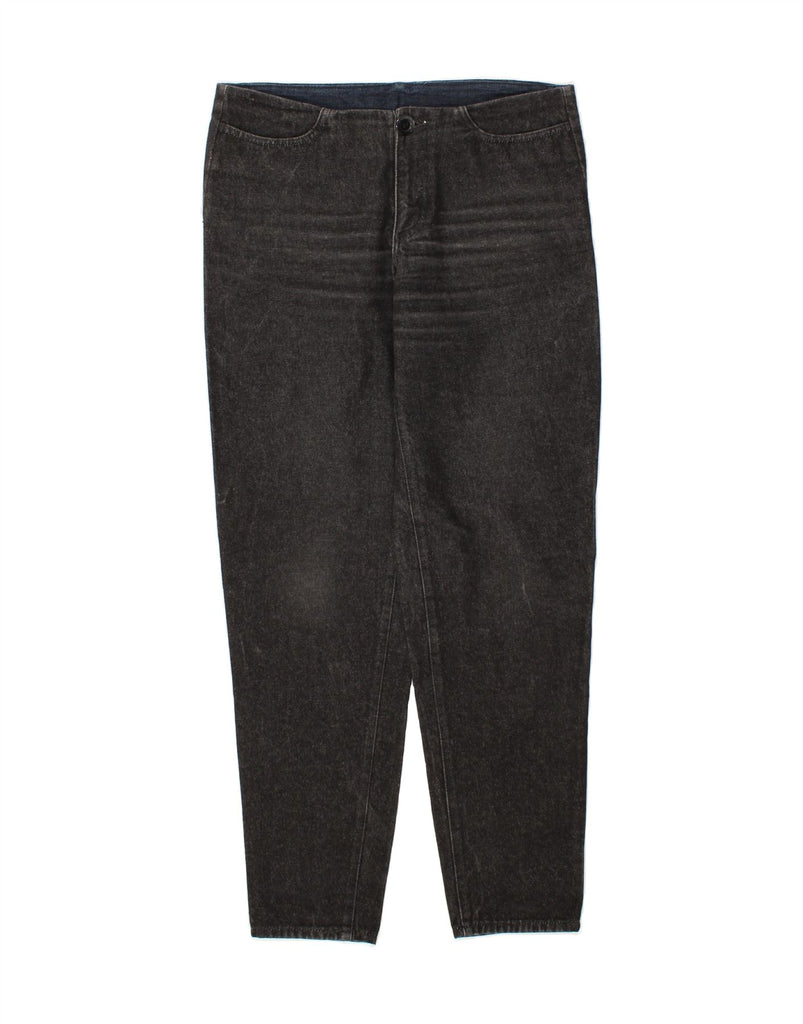 TRUSSARDI Womens Tapered Jeans W29 L32 Black Cotton Vintage Trussardi and Second-Hand Trussardi from Messina Hembry 
