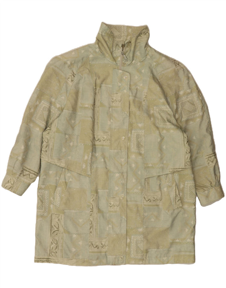 VINTAGE Womens Windbreaker Coat IT 50 XL Beige Patchwork Vintage Vintage and Second-Hand Vintage from Messina Hembry 