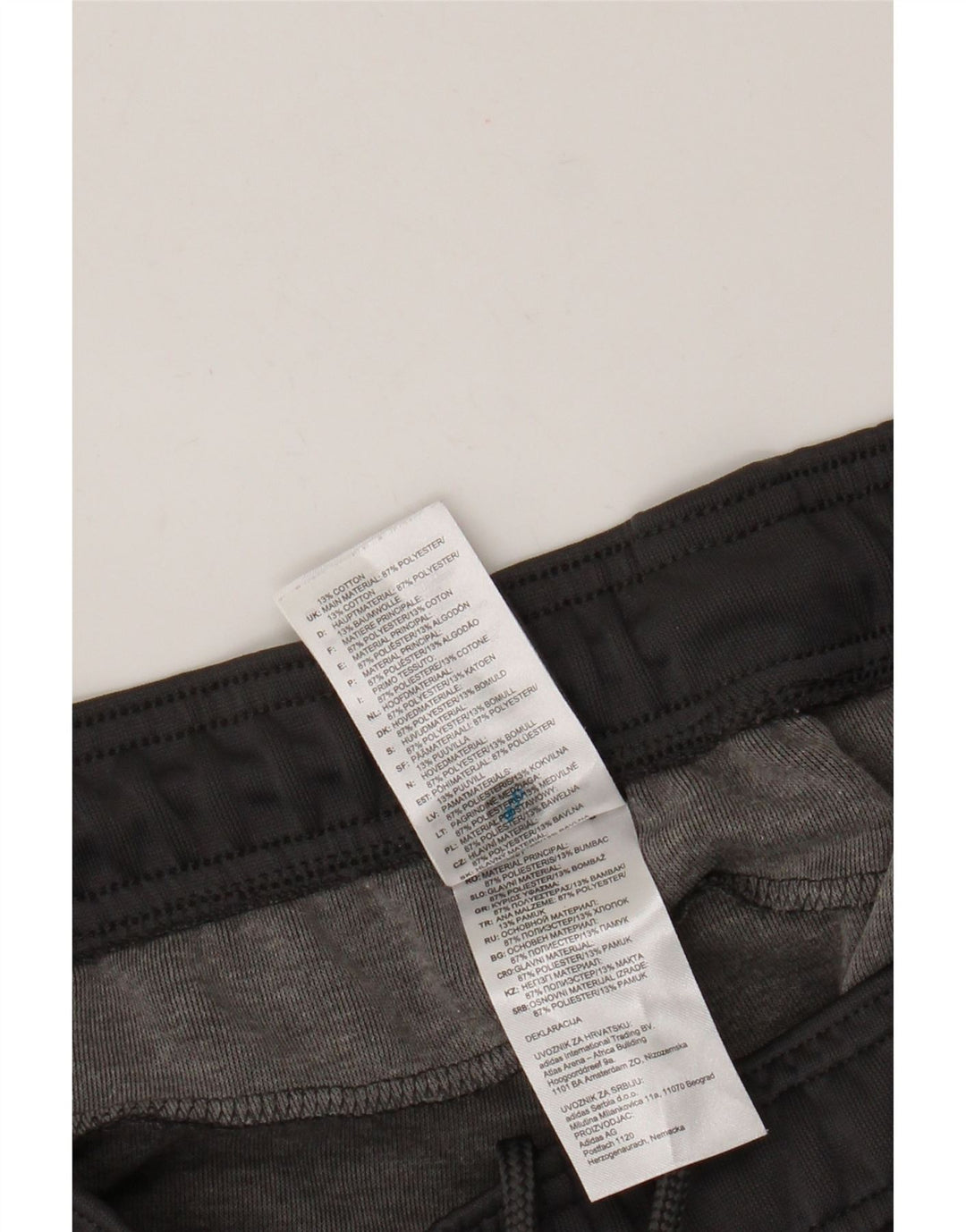 Adidas Mens Tracksuit Trousers Joggers Medium  Grey Polyester