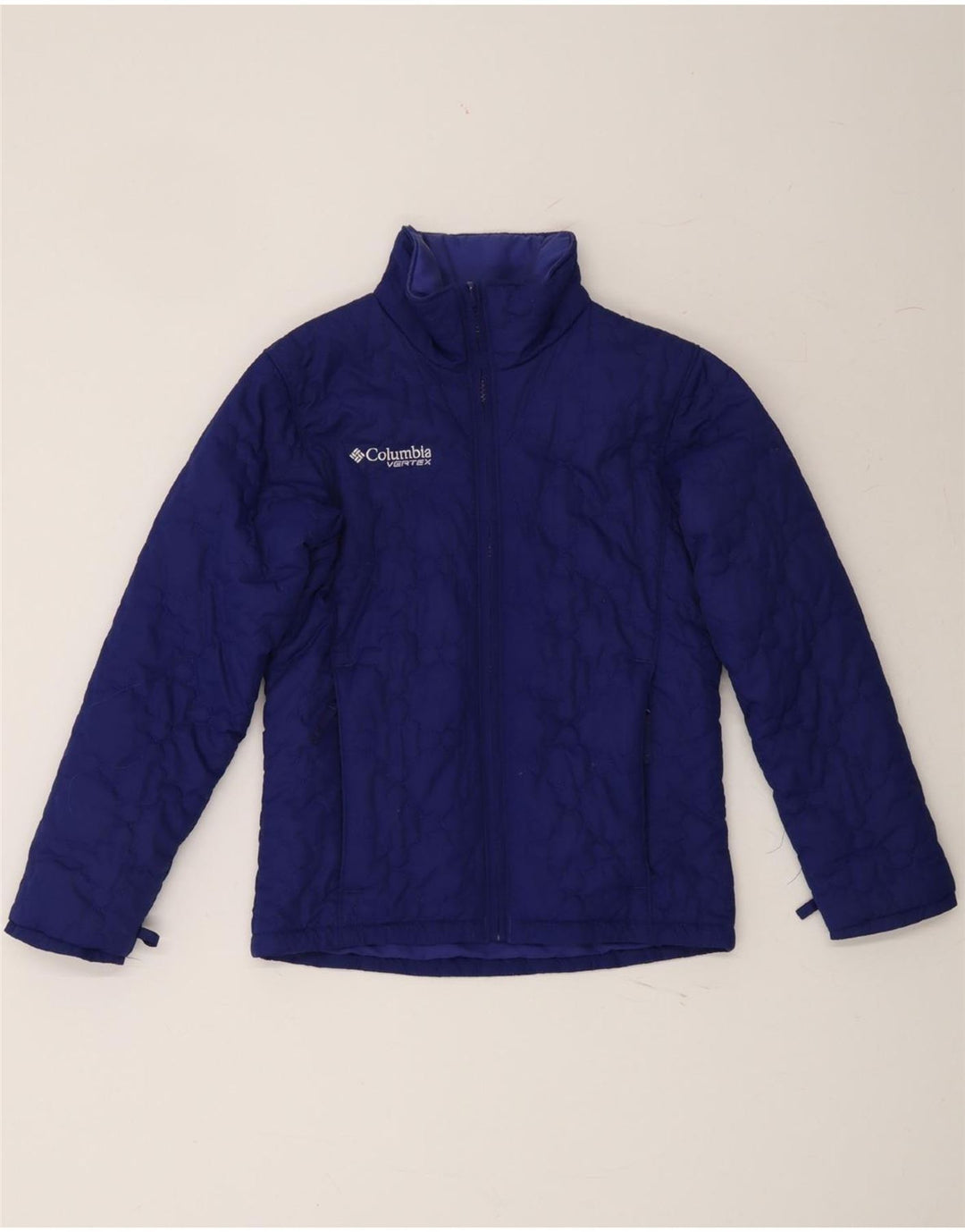 COLUMBIA Boys Padded Jacket 10-11 Years Blue Polyester Vintage Columbia and Second-Hand Columbia from Messina Hembry 