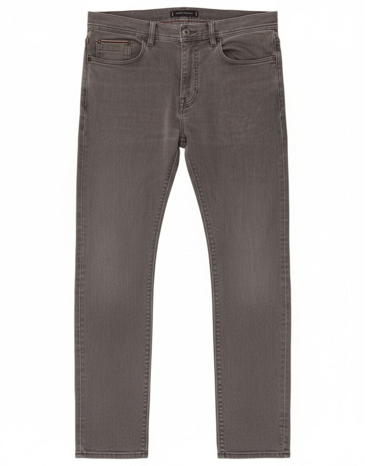 Tommy Hilfiger Mens Bleecker Slim Jeans W32 L32 Grey Cotton