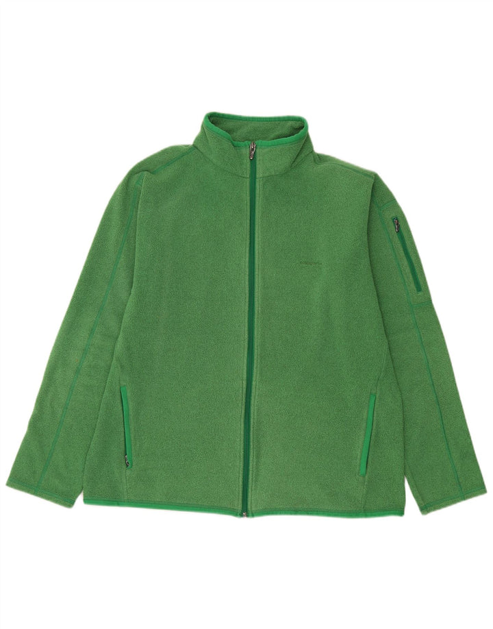 Patagonia Womens Fleece Jacket UK 18 XL Green Polyester