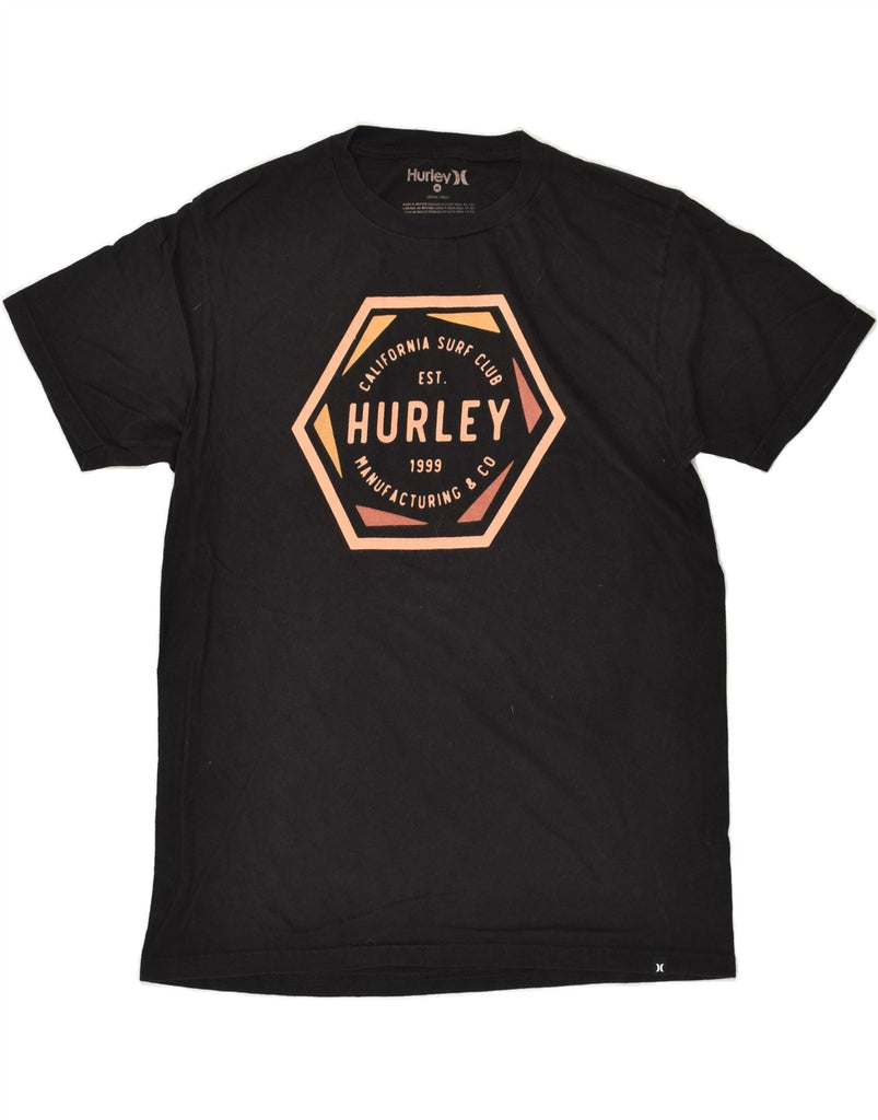 HURLEY Mens Graphic T-Shirt Top Medium Black Cotton | Vintage Hurley | Thrift | Second-Hand Hurley | Used Clothing | Messina Hembry 