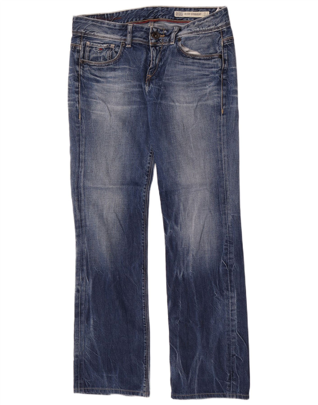 Tommy Hilfiger Womens Ruby Straight Jeans W30 L32 Blue Cotton