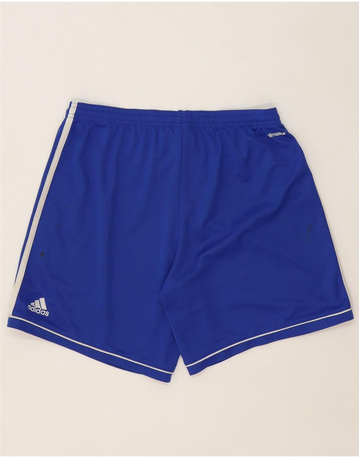 Adidas Womens Climalite Sport Shorts UK 12/14 Medium  Blue