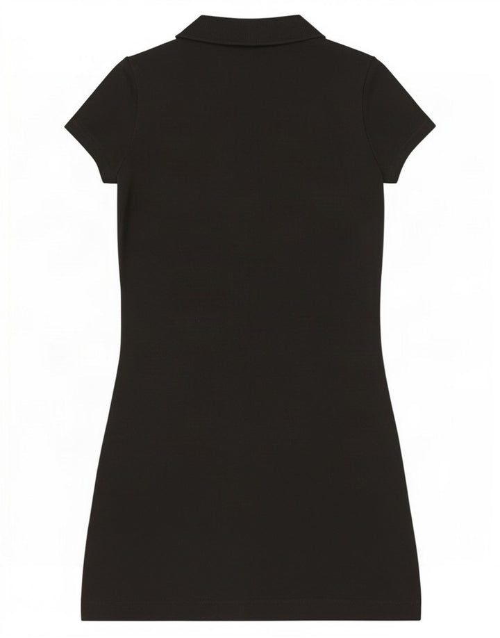 Lacoste Womens Polo Dress Size 34 Small Black