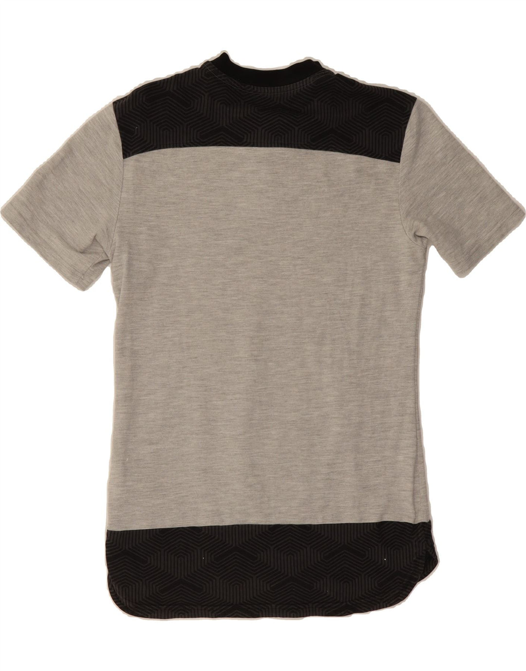 PUMA Mens T-Shirt Top Medium Grey Colourblock Cotton Vintage Puma and Second-Hand Puma from Messina Hembry 